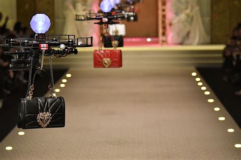 dolce gabbana drone fashion show|Dolce & Gabbana Sent Purses Down The Runway With Drones .